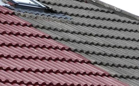 Completed roof resurfacing